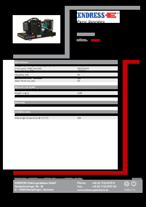 Dizel Jeneratörler Endress ESE 330 IW