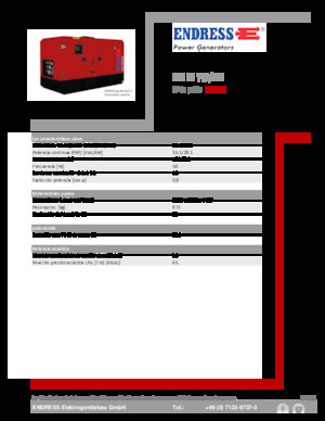 Dizel Jeneratörler Endress ESE 35 YW/MS