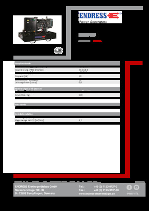 Diesel Power Generators Endress ESE 40 YW 