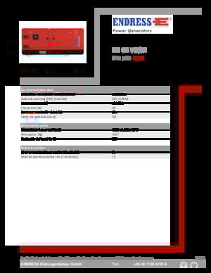 Dizel Jeneratörler Endress ESE 405 VW/AS 