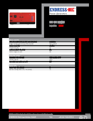 Dizel Jeneratörler Endress ESE 405 VW/AS 
