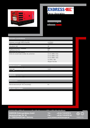 Diesel Power Generators Endress ESE 45 YW/RS