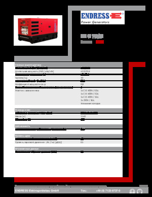 Dizel Jeneratörler Endress ESE 45 YW/RS