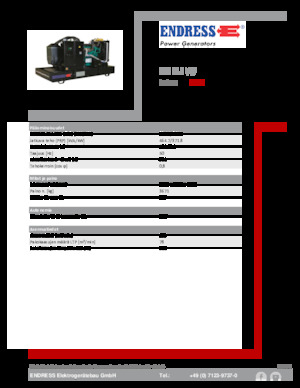 Diesel Power Generators Endress ESE 515 VW 