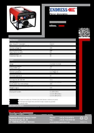 Diesel Power Generators Endress ESE 604 YS ES DI