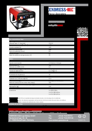 Diesel Power Generators Endress ESE 604 YS ES DI