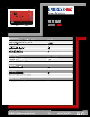 Diesel Power Generators Endress ESE 90 IW/AS