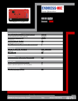 Diesel Power Generators Endress ESE 90 IW/AS