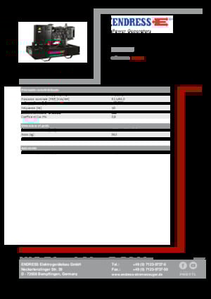 Dizel Jeneratörler Endress ESE 90 IW