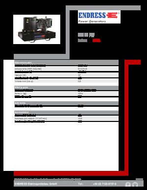 Dizel Jeneratörler Endress ESE 90 PW 