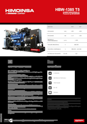 Diesel Power Generators HIMOINSA HBW-1385 T5