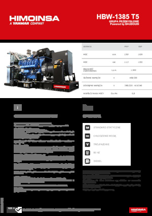 Diesel Power Generators HIMOINSA HBW-1385 T5