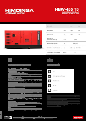 Diesel Power Generators HIMOINSA HBW-455 T5