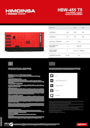 Diesel Power Generators HIMOINSA HBW-455 T5