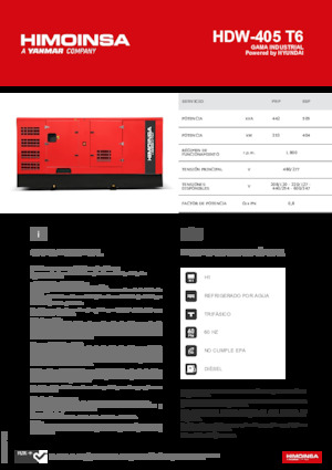 Diesel Power Generators HIMOINSA HDW-405 T6