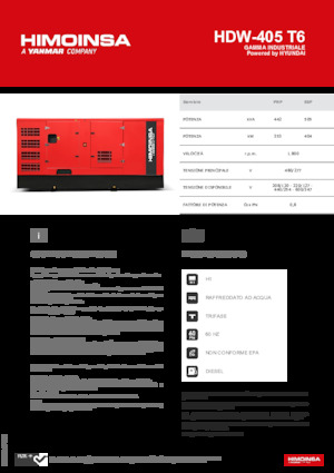 Dizel Jeneratörler HIMOINSA HDW-405 T6
