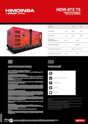 Dizel Jeneratörler HIMOINSA HDW-675 T5