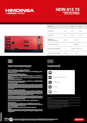 Diesel Power Generators HIMOINSA HDW-915 T5