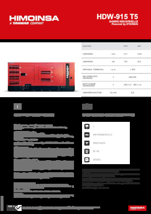 Diesel Power Generators HIMOINSA HDW-915 T5