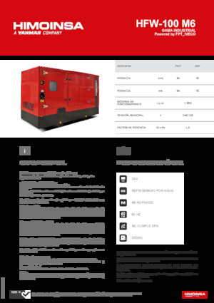 Diesel Power Generators HIMOINSA HFW-100 M6