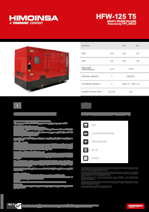 Dizel Jeneratörler HIMOINSA HFW-125 T5