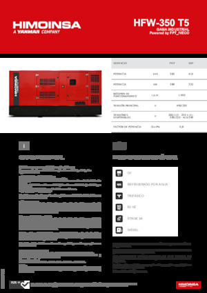 Diesel Power Generators HIMOINSA HFW-350 T5