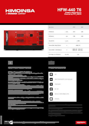 Dizel Jeneratörler HIMOINSA HFW-440 T6