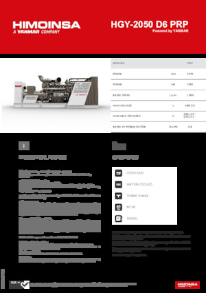 Dizel Jeneratörler HIMOINSA HGY-2050 D6 PRP