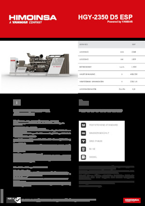 Dizel Jeneratörler HIMOINSA HGY-2350 D5 ESP