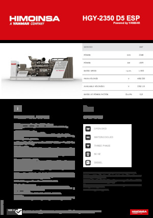 Dizel Jeneratörler HIMOINSA HGY-2350 D5 ESP
