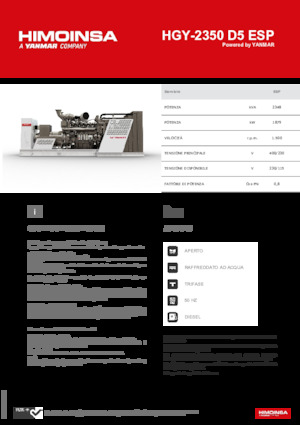 Dizel Jeneratörler HIMOINSA HGY-2350 D5 ESP