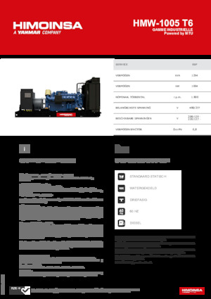 Diesel Power Generators HIMOINSA HMW-1005 T6
