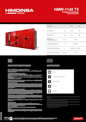 Diesel Power Generators HIMOINSA HMW-1145 T5