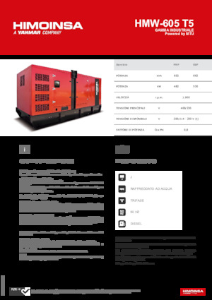 Diesel Power Generators HIMOINSA HMW-605 T5