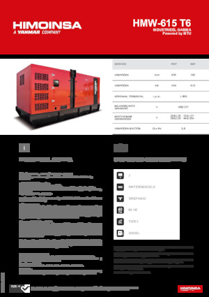Diesel Power Generators HIMOINSA HMW-615 T6