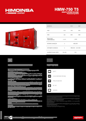 Diesel Power Generators HIMOINSA HMW-750 T5