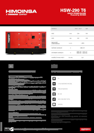 Diesel Power Generators HIMOINSA HSW-290 T6