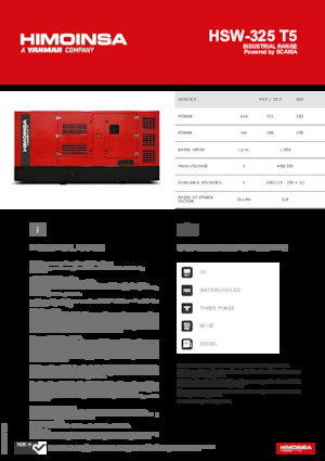 Diesel Power Generators HIMOINSA HSW-325 T5