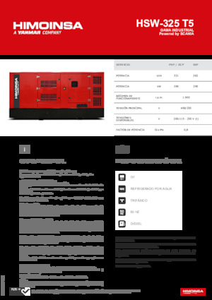 Diesel Power Generators HIMOINSA HSW-325 T5