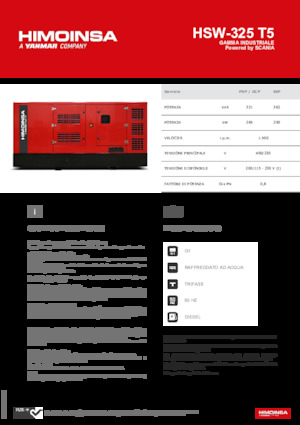 Diesel Power Generators HIMOINSA HSW-325 T5