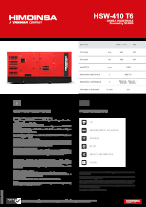 Dizel Jeneratörler HIMOINSA HSW-410 T6