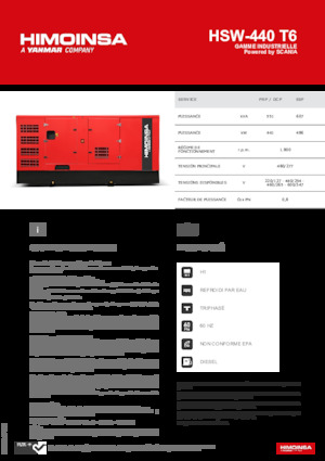 Dizel Jeneratörler HIMOINSA HSW-440 T6