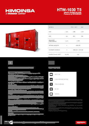 Diesel Power Generators HIMOINSA HTW-1030 T5