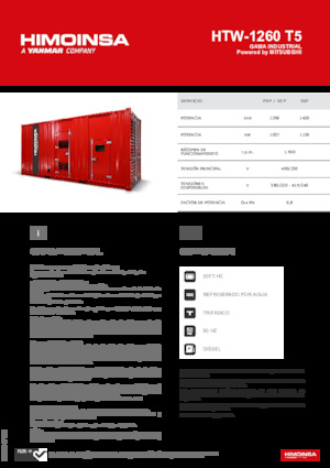 Diesel Power Generators HIMOINSA HTW-1260 T5