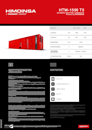 Diesel Power Generators HIMOINSA HTW-1550 T5