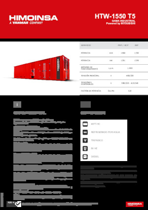 Diesel Power Generators HIMOINSA HTW-1550 T5