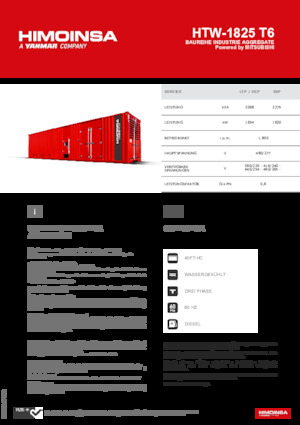 Diesel Power Generators HIMOINSA HTW-1825 T6