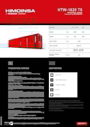 Diesel Power Generators HIMOINSA HTW-1825 T6