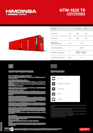 Diesel Power Generators HIMOINSA HTW-1825 T6