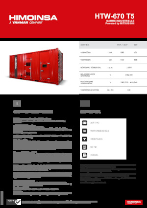 Diesel Power Generators HIMOINSA HTW-670 T5